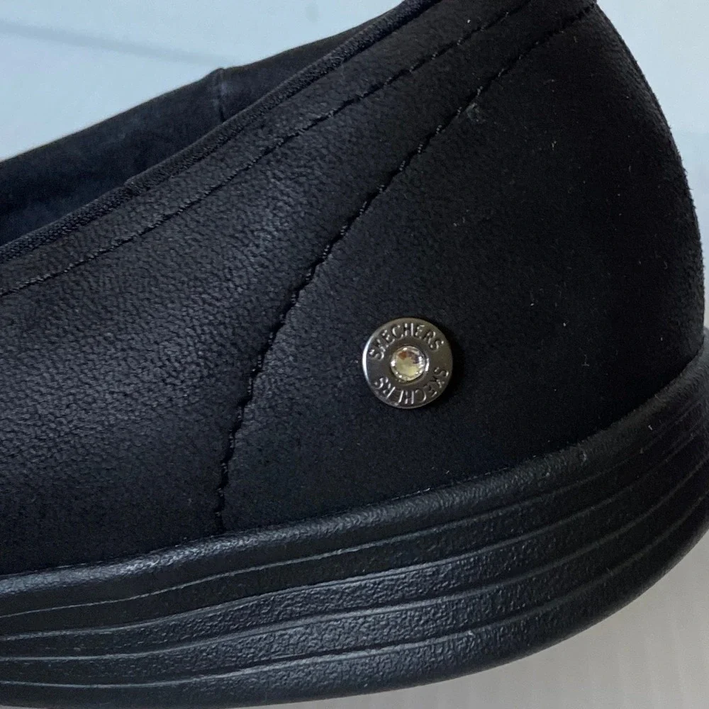 Skechers On The Go Dreamy Upscale Skimmer Flats Black Womens 7